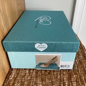 Betsey Johnson Blue Adelyn Lace Heels• Size 8